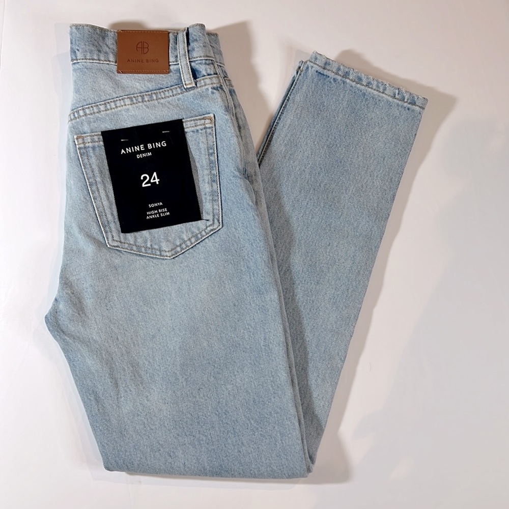 ANINE BING HIGH RISE DENIM